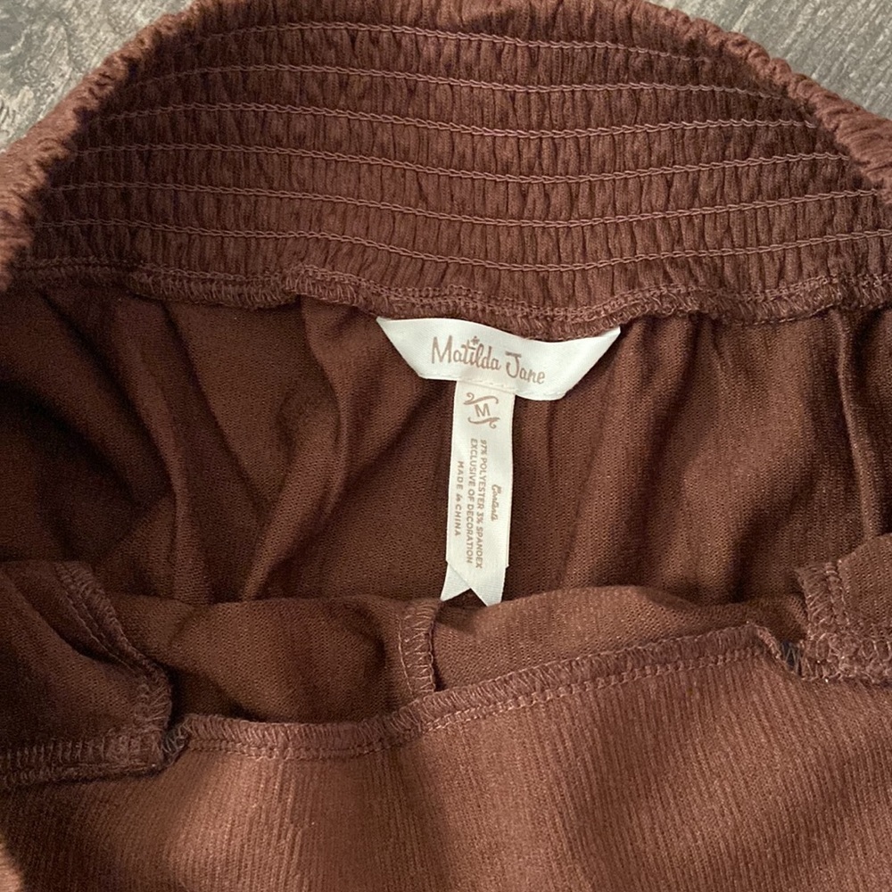 Matilda Jane - Alice Textured Wide Leg Cropped Pants - Picture 7 of 8